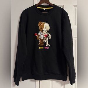 Fifth Loop “Bitter Sweet” Teddy Bear Skeleton Graphic Sweatshirt